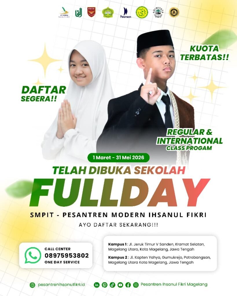 fullday school, smpit ihsanul fikri, boarding school, fullday and boarding school.
